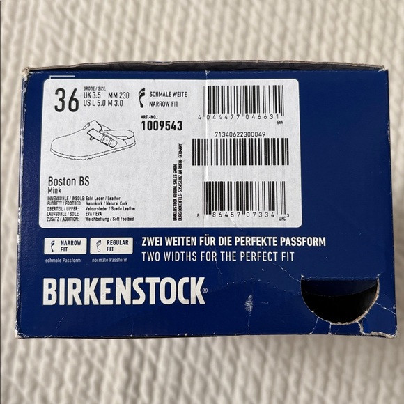 Birkenstock Boston Soft Footbed Clog in Mink Suede - Picture 7 of 8